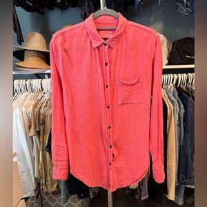 Men's Pink Button-Up Shirt
